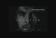 Jackylin Font Poster 1