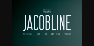 Jacobline Font Poster 1
