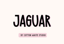 Jaguar Font Poster 1