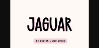 Jaguar Font Poster 1