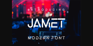 Jamet Font Poster 1