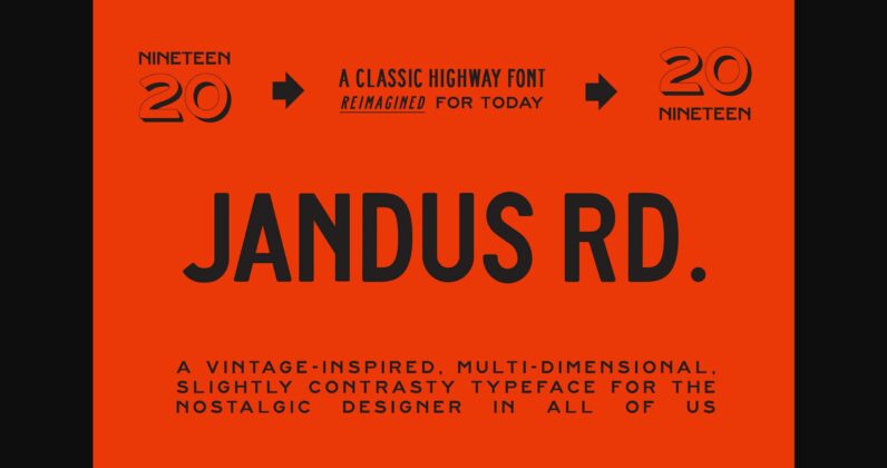 Jandus Road Font Poster 3