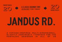 Jandus Road Font Poster 1