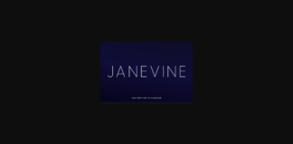 Janevine Font Poster 1