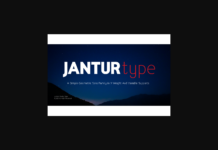 Jantur Font Poster 1