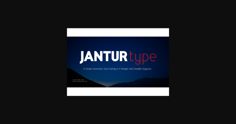 Jantur Font Poster 1