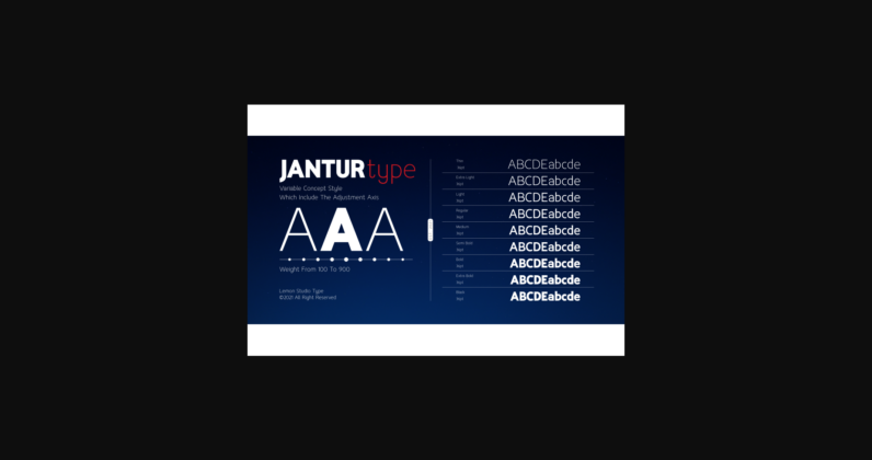 Jantur Font Poster 6