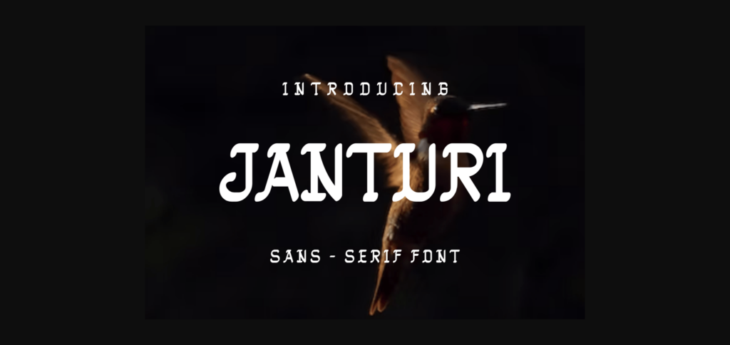 Janturi Font Poster 3