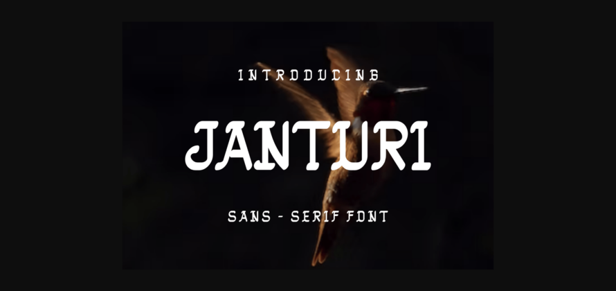 Janturi Font Poster 3