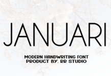 Januari Font Januari Font Poster 1