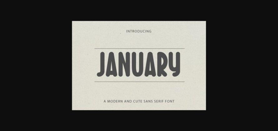 January Font Poster 3