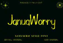 Januworry Font Poster 1