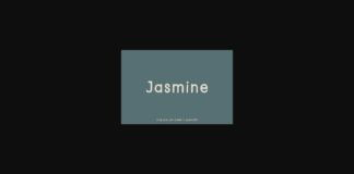 Jasmine Font Poster 1