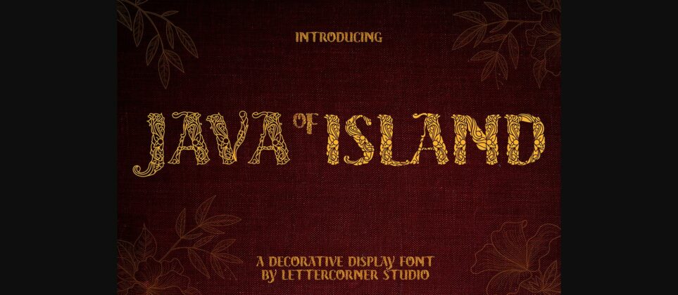Java Island Font Poster 3