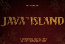 Java Island Font Poster 1