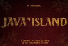 Java Island Font Poster 1