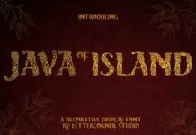 Java Island Font Poster 1