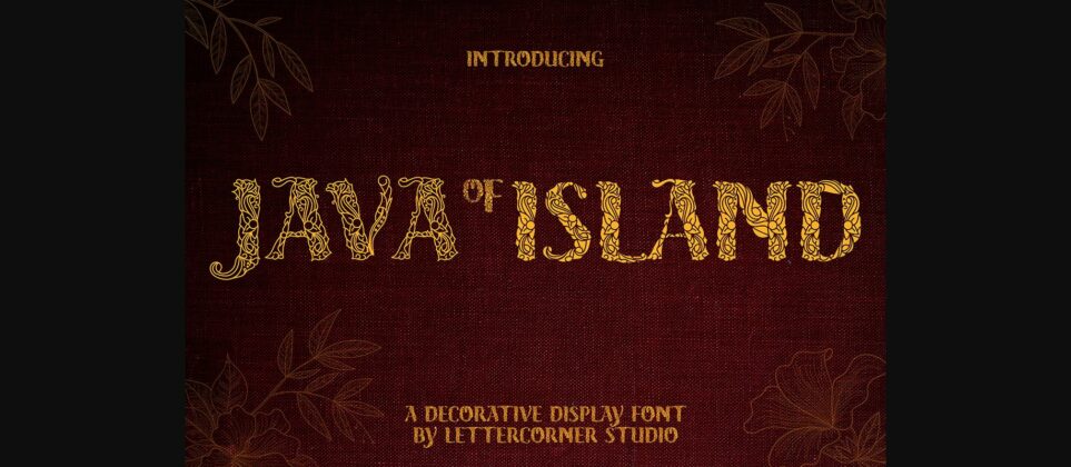 Java Island Font Poster 1