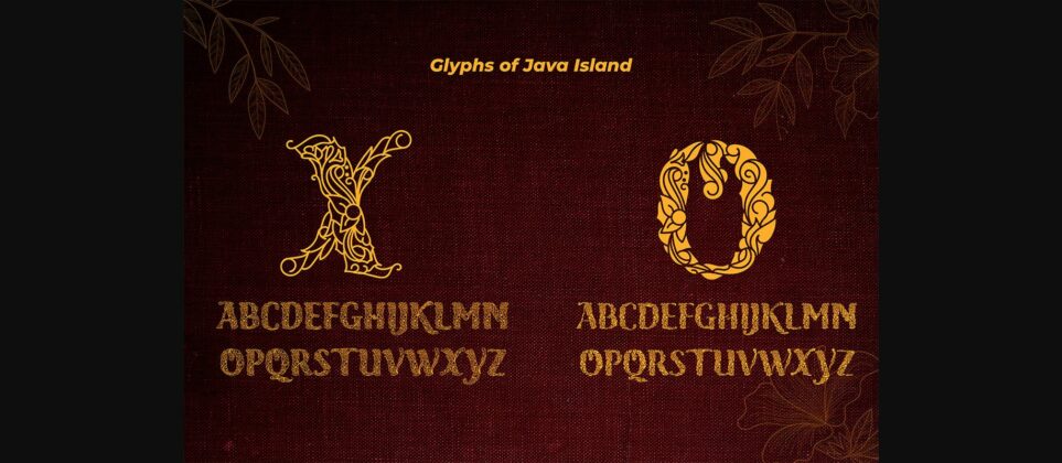 Java Island Font Poster 7