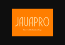 Javapro Font Poster 1