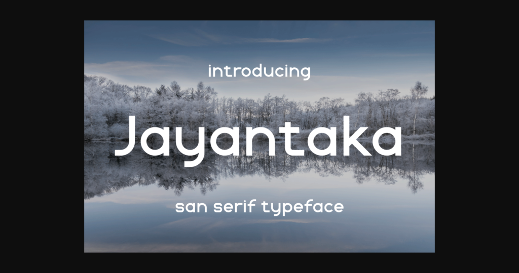 Jayantaka Font Poster 3