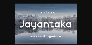 Jayantaka Font Poster 1