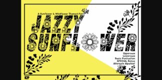 Jazzy Sunflower Font Poster 1