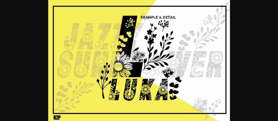 Jazzy Sunflower Font Poster 10
