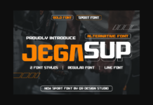 Jegasup Font Poster 1