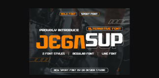 Jegasup Font Poster 1