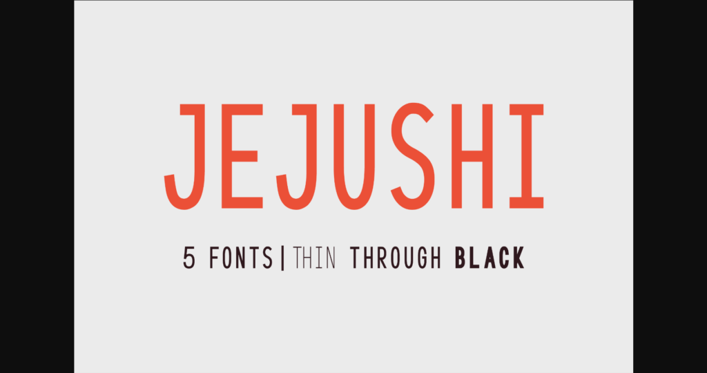 Jejushi Font Poster 3