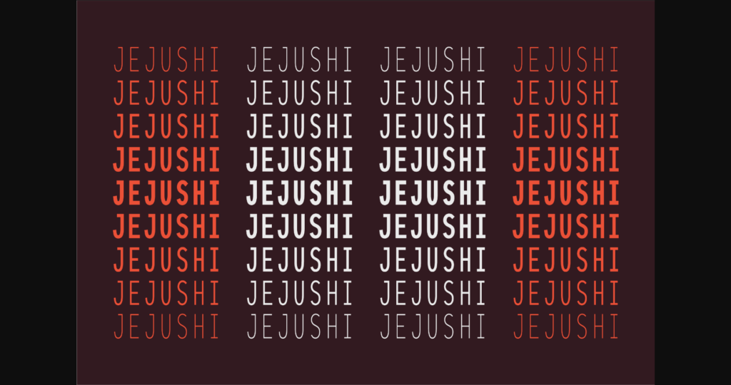 Jejushi Font Poster 4