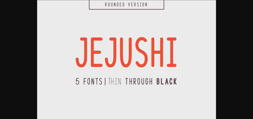 Jejushi Font Poster 3