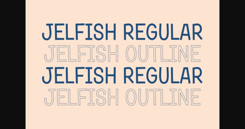 Jelfish Font Poster 8