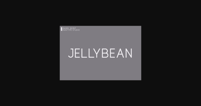 Jellybean Font Poster 3