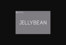Jellybean Font Poster 1