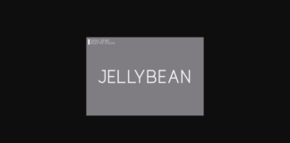 Jellybean Font Poster 1