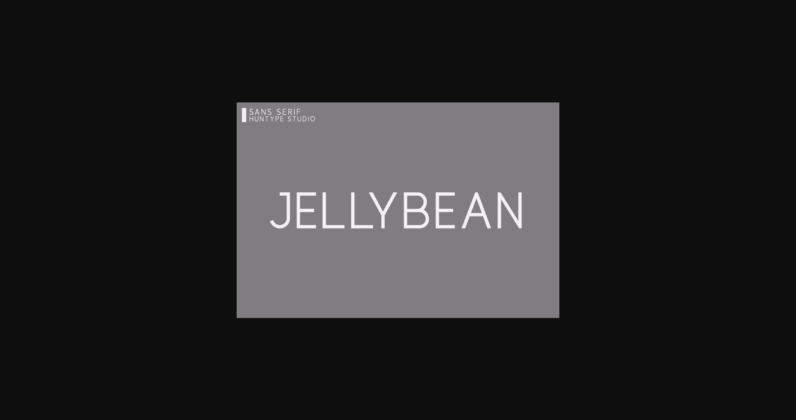 Jellybean Font Poster 1