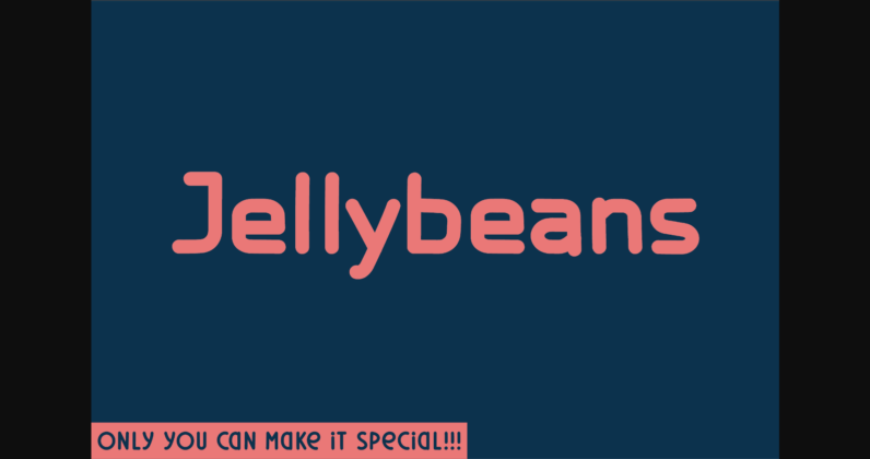 Jellybeans Font Poster 3