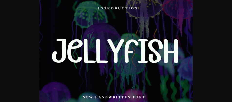 Jellyfish Font Poster 3