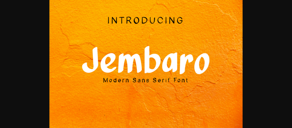 Jembaro Font Poster 3