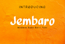 Jembaro Font Poster 1