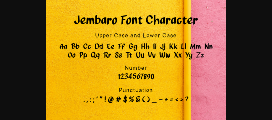 Jembaro Font Poster 7