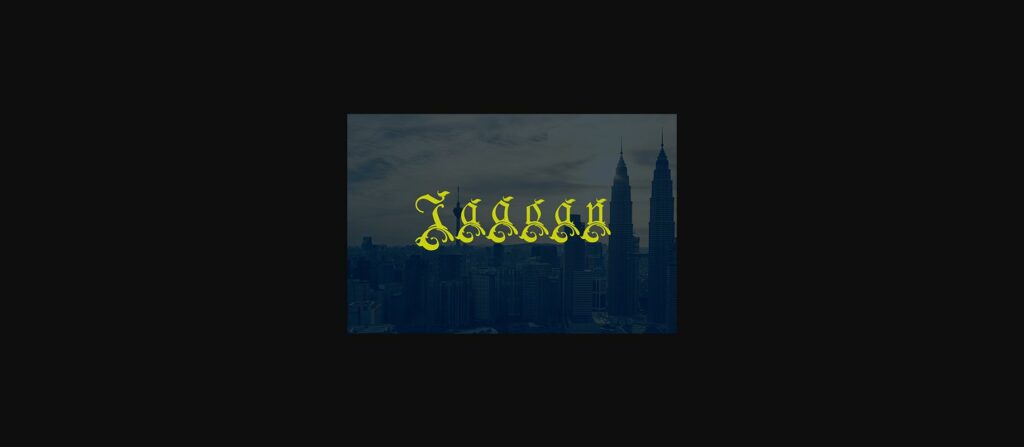 Jengger Font Poster 5