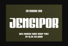 Jengipor Font Poster 1