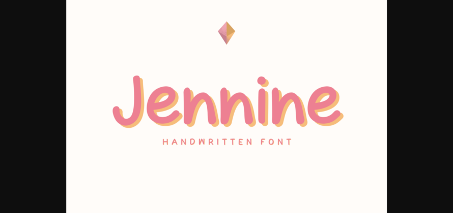 Jennine Font Poster 3