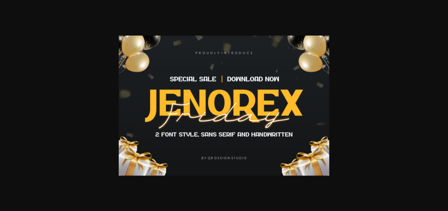 Jenorex Friday Font Poster 3