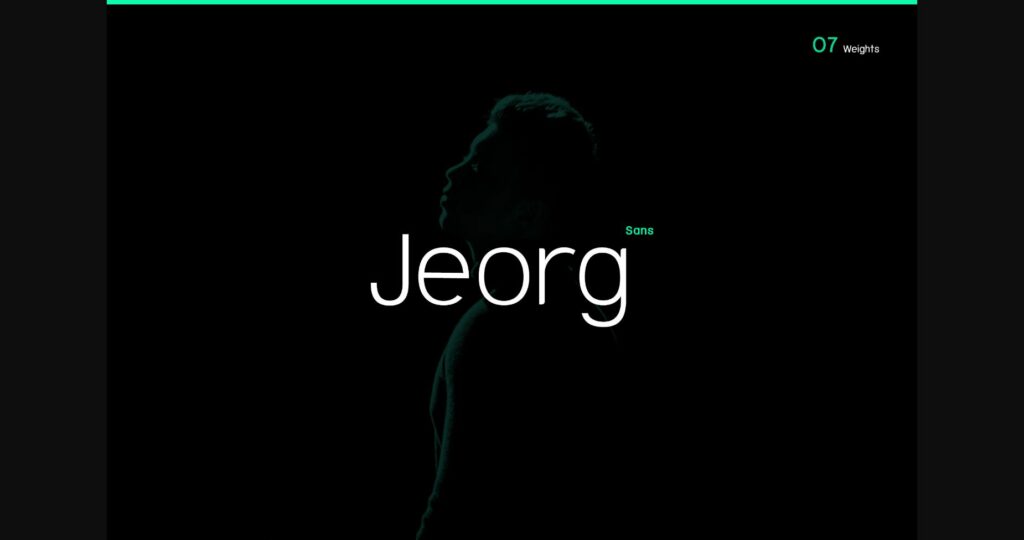 Jeorg Font Poster 1