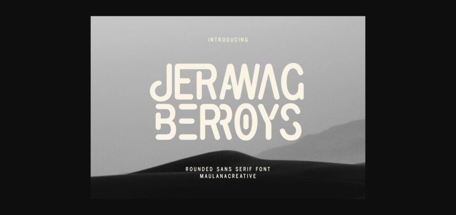 Jerawag Berroys Font Poster 3