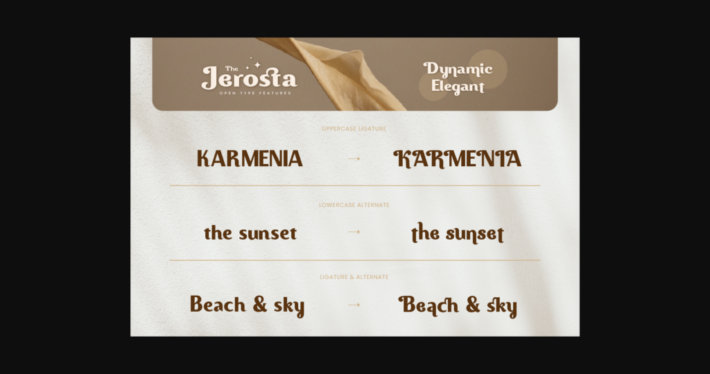 Jerosta Font Poster 7